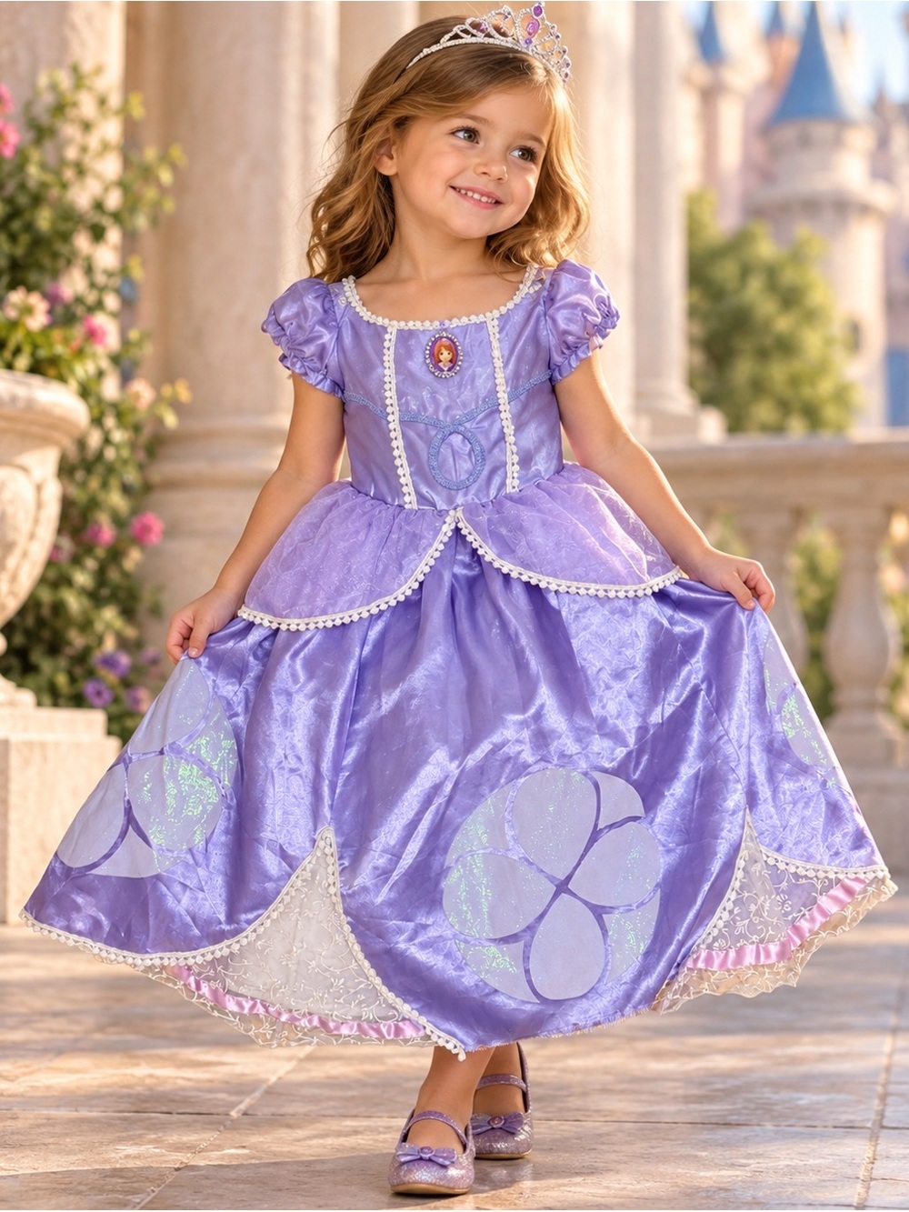 Disney Parks Sofia the First Purple Costume Dress Size 4T
